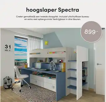 Baby & Tiener Hoogslaper Spectra aanbieding