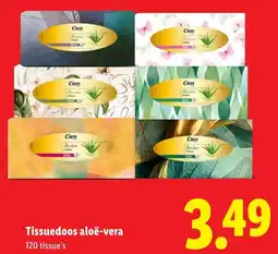 Lidl Tissuedoos aloë-vera aanbieding