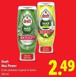 Lidl Dreft Max Power aanbieding