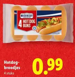 Lidl Hotdogbroodjes aanbieding