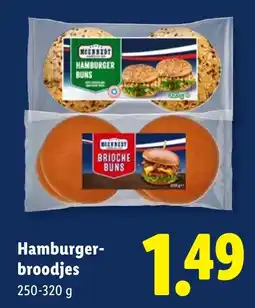 Lidl Hamburgerbroodjes aanbieding