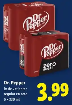 Lidl Dr. Pepper aanbieding