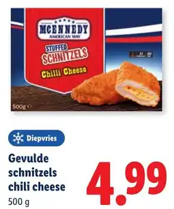 Lidl Gevulde schnitzels chili cheese aanbieding