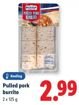 Lidl Pulled Pork burrito aanbieding