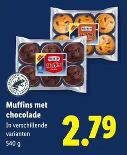 Lidl Muffins met Chocolade aanbieding