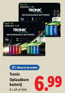 Lidl Tronic Oplaadbare batterij aanbieding