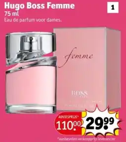 Kruidvat Hugo Boss Femme aanbieding