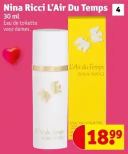 Kruidvat Nina Ricci L'Air Du Temps aanbieding
