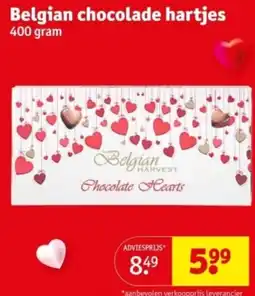 Kruidvat Belgian chocolade hartjes aanbieding