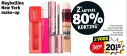 Kruidvat Maybelline New York make-up aanbieding