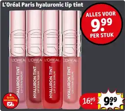 Kruidvat L'Oréal Paris hyaluronic lip tint aanbieding