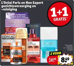 Kruidvat L'Oréal Paris en Men Expert gezichtsverzorging en reiniging aanbieding