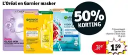Kruidvat L'Oréal en Garnier masker aanbieding
