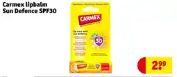 Kruidvat Carmex Lipbalm Sun Defence SPF30 aanbieding