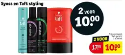 Kruidvat Syoss en Taft Styling aanbieding