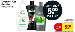 Kruidvat Dove en Axe Douche aanbieding
