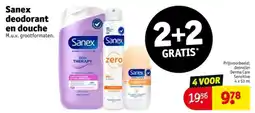 Kruidvat Sanex Deodorant en Douche aanbieding