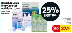 Kruidvat Bausch & Lomb lensvloeistof multipak aanbieding