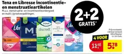 Kruidvat Tena en Libresse incontinentie en menstruatieartikelen aanbieding
