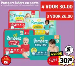 Kruidvat Pampers luiers en pants aanbieding