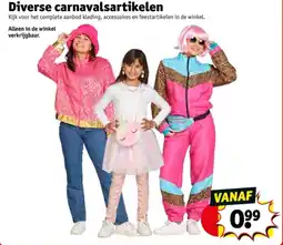 Kruidvat Diverse carnavalsartikelen aanbieding