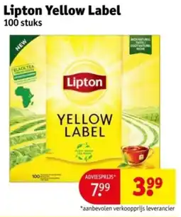 Kruidvat Lipton Yellow Label aanbieding