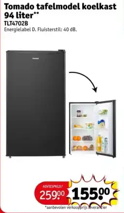 Kruidvat Tomado tafelmodel koelkast aanbieding