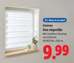 Lidl Livarno Duo Rolgordijn aanbieding