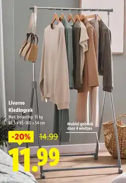 Lidl Livarno Kledingrek aanbieding