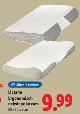 Lidl Livarno Ergonomisch neksteunkussen aanbieding