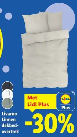 Lidl Livarno Linnen Dekbedovertrek aanbieding