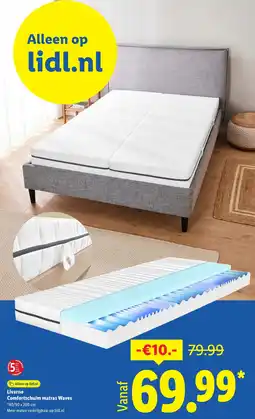 Lidl Livarno Comfortschuim matras Waves aanbieding