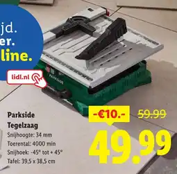 Lidl Parkside Tegelzaag aanbieding