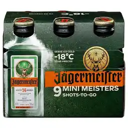 Dirck 3 Jagermeister 9-pack mini meisters 9 x 2 cl aanbieding