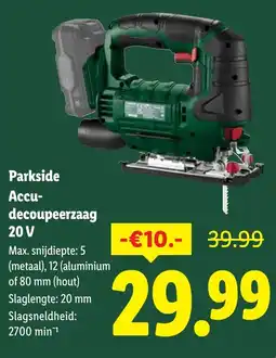 Lidl Parkside Accu Decoupeerzaag aanbieding