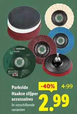 Lidl Parkside Haakse slijper accessoires aanbieding