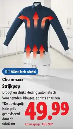 Lidl Cleanmaxx Strijkpop aanbieding