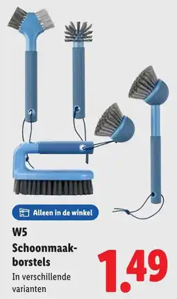 Lidl W5 Schoonmaakborstels aanbieding