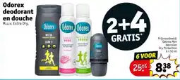 Kruidvat Odorex Deodorant en Douche aanbieding