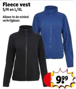 Kruidvat Fleece Vest aanbieding
