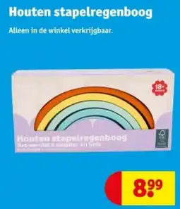Kruidvat Houten Stapelregenboog aanbieding