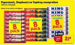 Kruidvat Pepermunt, Stophoest en Topdrop snoeprollen aanbieding