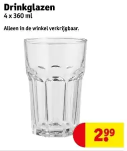 Kruidvat Drinkglazen aanbieding