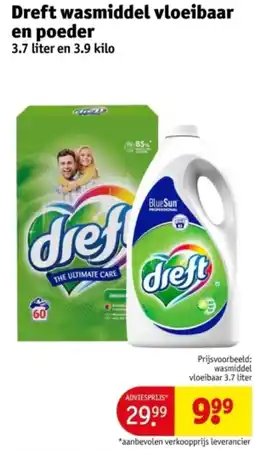 Kruidvat Dreft wasmiddel vloeibaar en poeder aanbieding