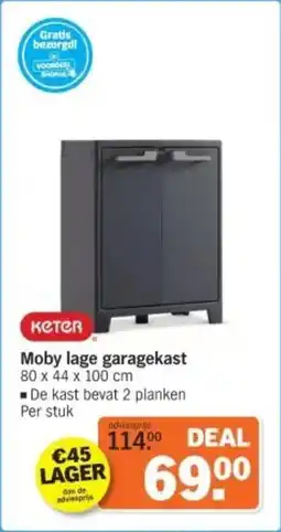 Albert Heijn keter Moby lage garagekast aanbieding
