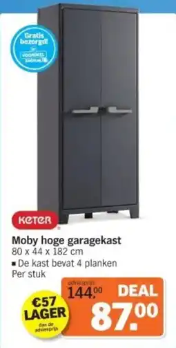 Albert Heijn Keter Moby hoge garagekast aanbieding