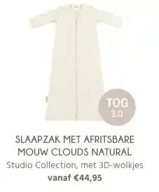 Van Asten BabySuperstore Slaapzak met afritsbare mouw clouds natural aanbieding