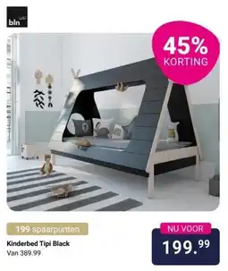 Van Asten BabySuperstore Kinderbed Tipi Black aanbieding