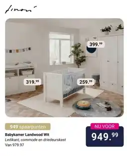 Van Asten BabySuperstore Babykamer Landwood Wit aanbieding