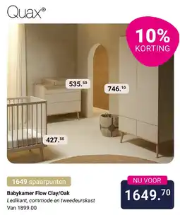 Van Asten BabySuperstore Babykamer Flow Clay / Oak aanbieding